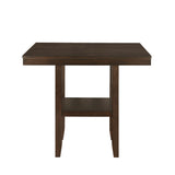 Hutchinson Dark Brown/Beige 5-Piece Pack Counter Height Set - Ornate Home