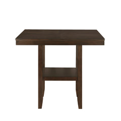 Hutchinson Dark Brown/Beige 5-Piece Pack Counter Height Set - Ornate Home