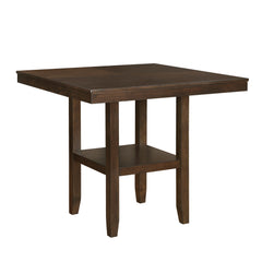 Hutchinson Dark Brown/Beige 5-Piece Pack Counter Height Set - Ornate Home