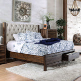 Hutchinson Rustic Natural Tone/Beige E.King Bed - Ornate Home