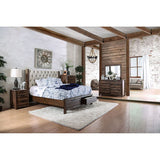 Hutchinson Rustic Natural Tone/Beige E.King Bed - Ornate Home