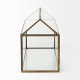 Hutt Gold Glass Terrarium Box - Ornate Home