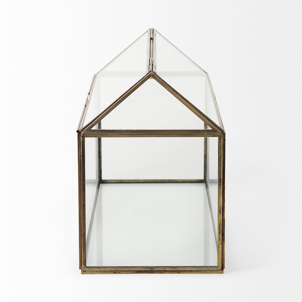 Hutt Gold Glass Terrarium Box - Ornate Home