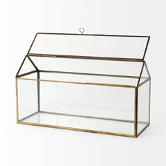 Hutt Gold Glass Terrarium Box