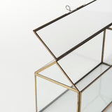 Hutt Gold Glass Terrarium Box - Ornate Home