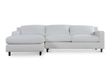 Hutton White Left Sectional - Ornate Home
