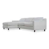 Hutton White Left Sectional - Ornate Home
