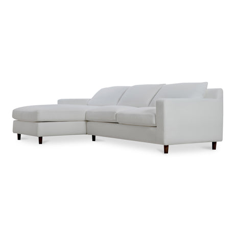 Hutton White Left Sectional - Ornate Home