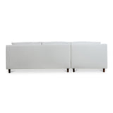 Hutton White Left Sectional - Ornate Home