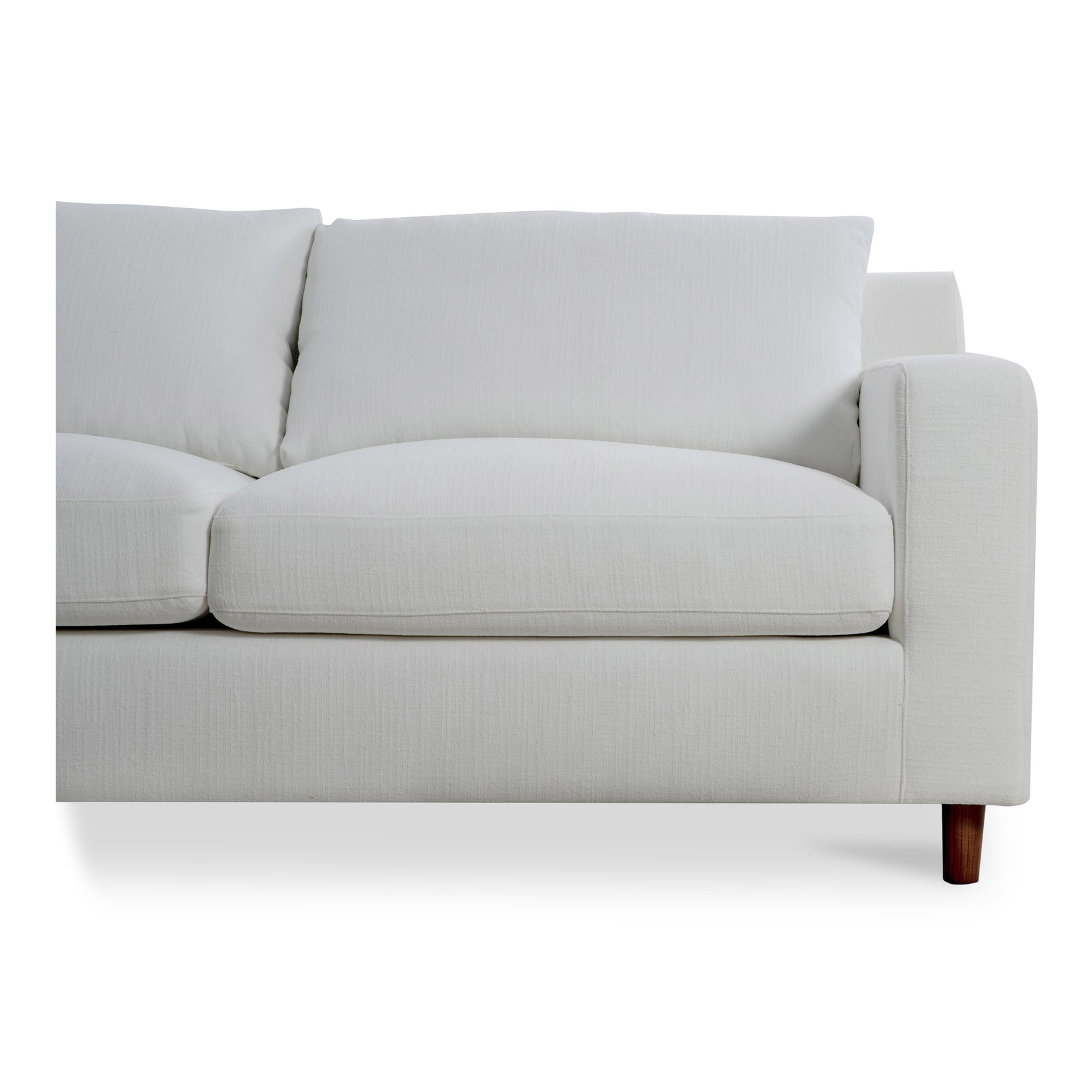 Hutton White Left Sectional - Ornate Home