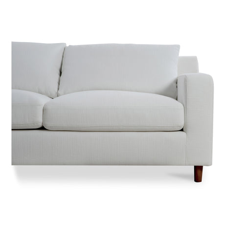 Hutton White Left Sectional - Ornate Home