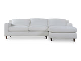 Hutton White Right Sectional - Ornate Home