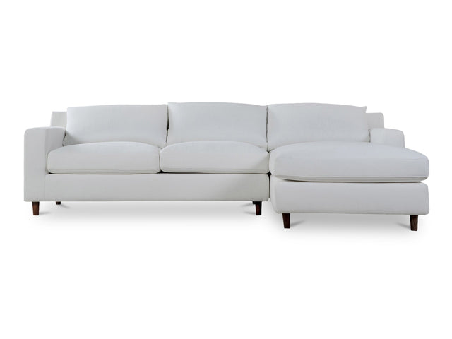 Hutton White Right Sectional - Ornate Home