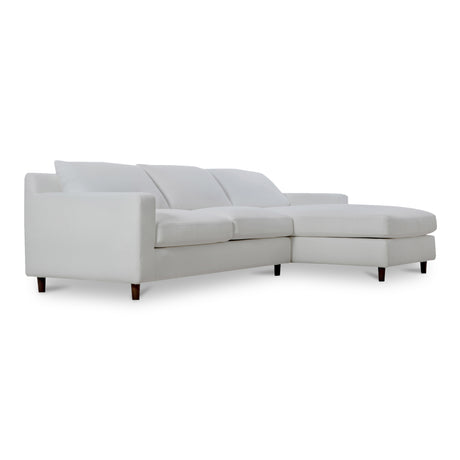 Hutton White Right Sectional - Ornate Home