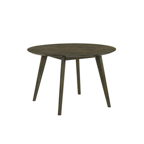Huttwil Dark Walnut/Beige 5 Pc. Round Dining Table Set - Ornate Home