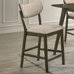 Huttwil Dark Walnut/Beige 5 Pc. Counter Height Table Set - Ornate Home