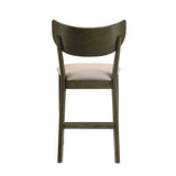Huttwil Dark Walnut/Beige Counter Height Chair (Set of 2) - Ornate Home