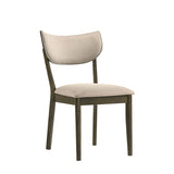 Huttwil Dark Walnut/Beige Side Chair (Set of 2) - Ornate Home