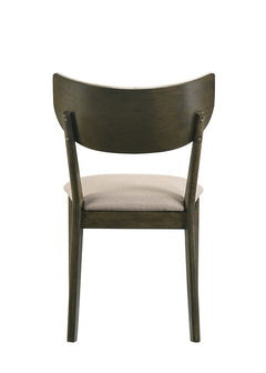 Huttwil Dark Walnut/Beige Side Chair (Set of 2) - Ornate Home