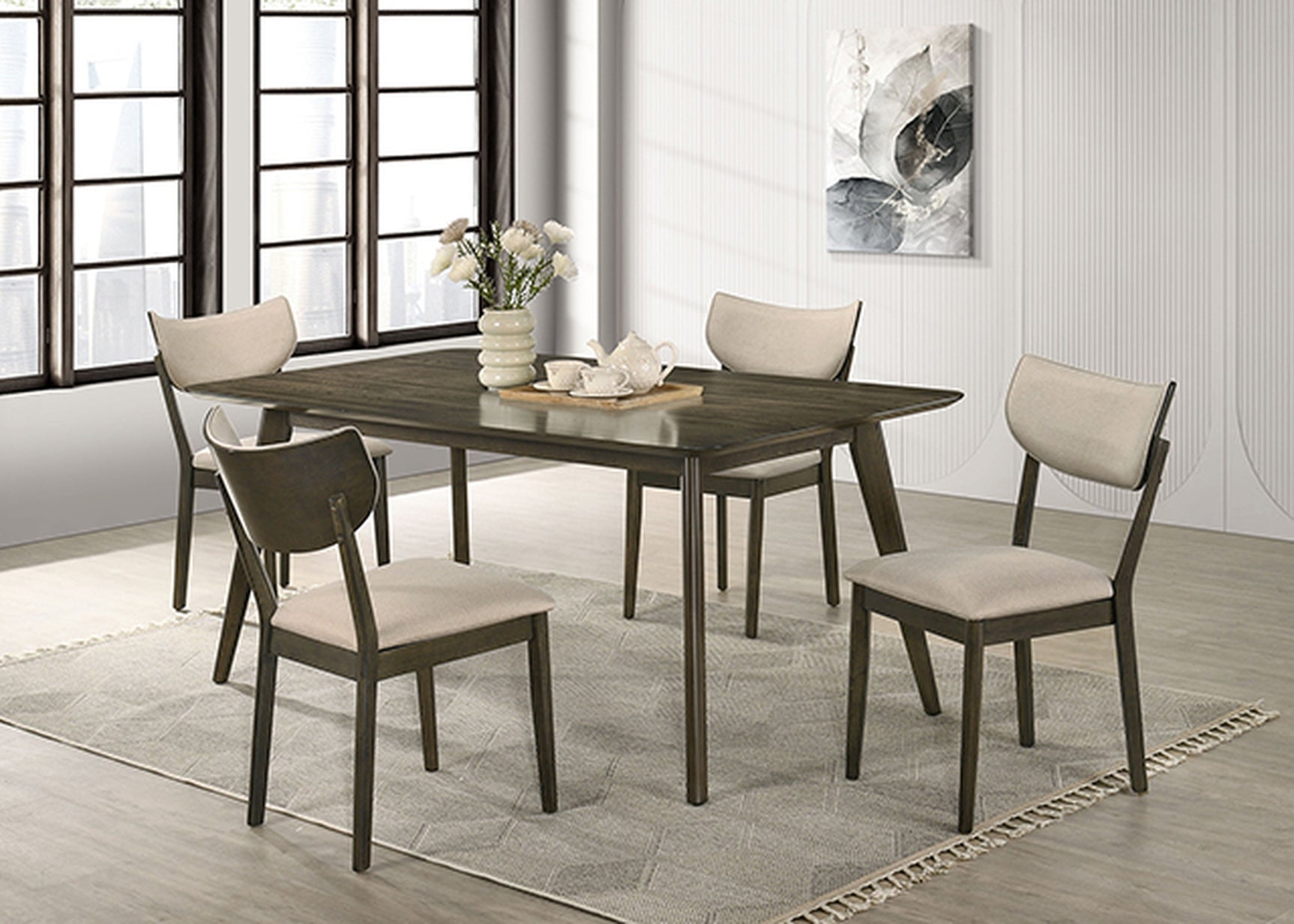 Huttwil Dark Walnut Rect. Dining Table - Ornate Home