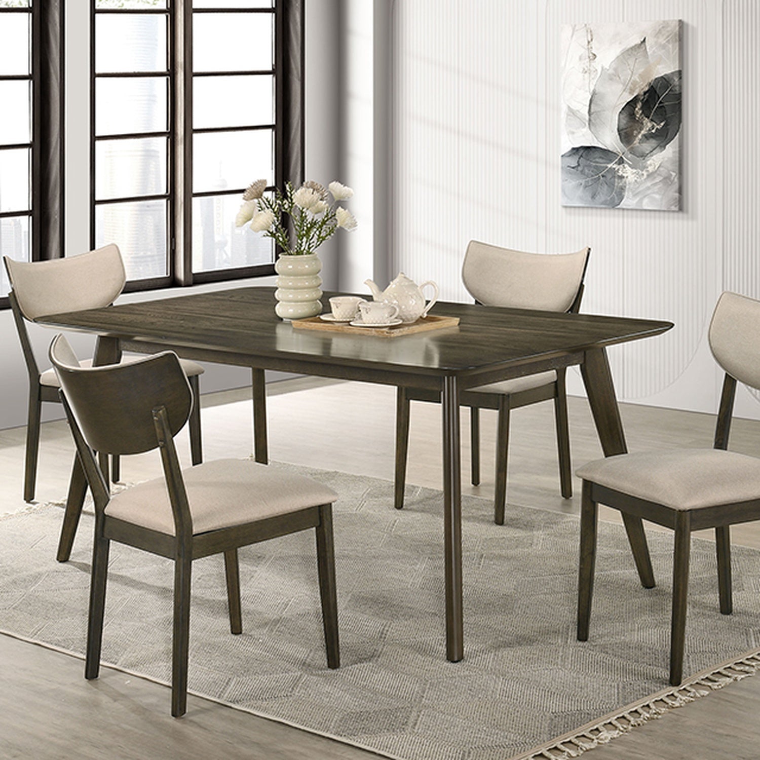 Huttwil Dark Walnut Counter Height Table - Ornate Home