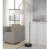 Huxford Brass Arch Floor Lamp - Ornate Home