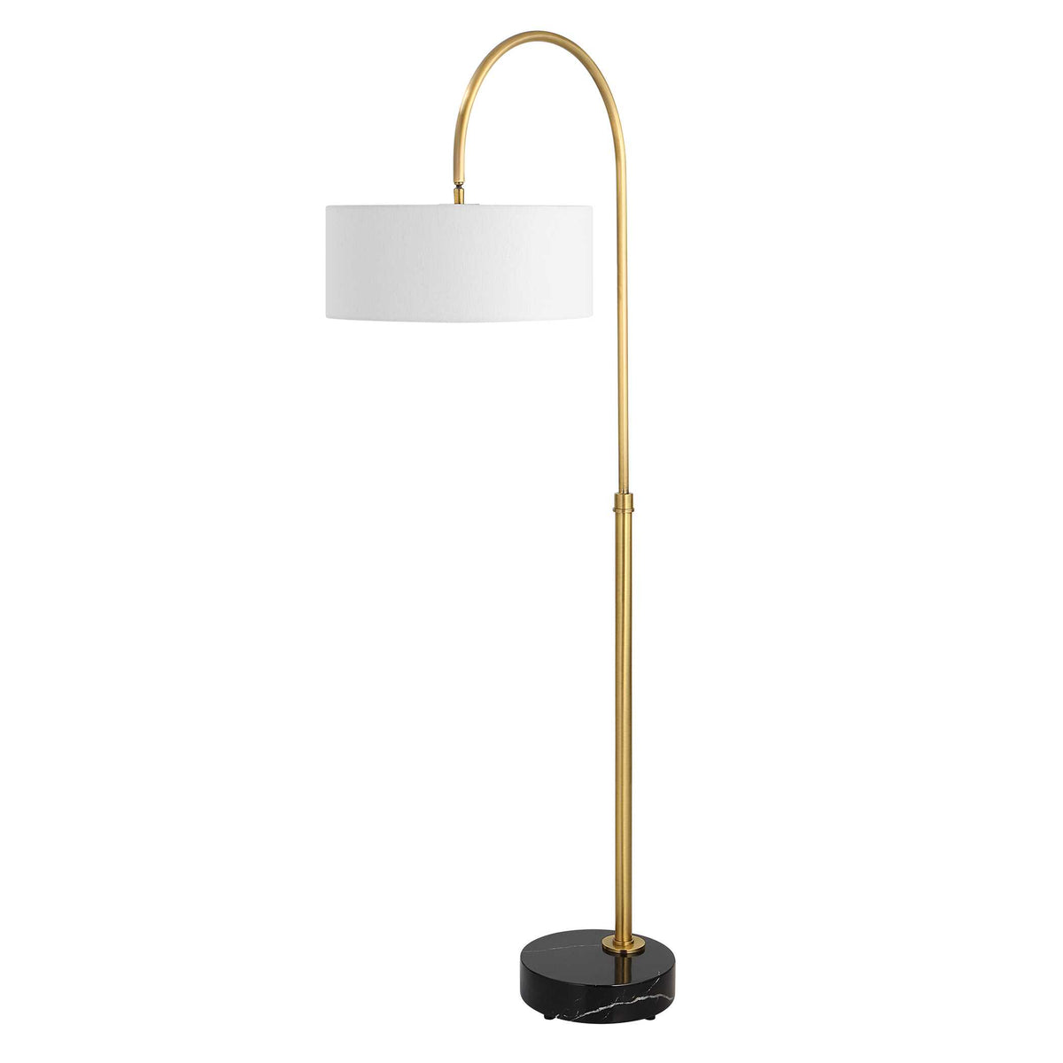 Huxford Brass Arch Floor Lamp - Ornate Home