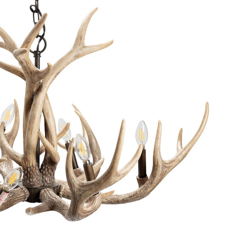 Huxley Antler Brown Chandelier - Ornate Home