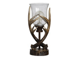 Huxley Brown/Bronze Antler Uplight - Ornate Home