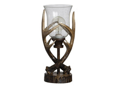 Huxley Brown/Bronze Antler Uplight - Ornate Home