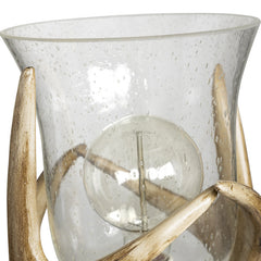 Huxley Brown/Bronze Antler Uplight - Ornate Home