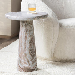 Huxley Rusty Gray 16" Accent Table - Ornate Home