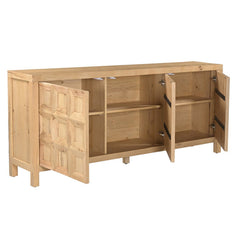 Huxley Tan Three-Door Sideboard - Ornate Home