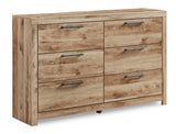 Hyanna Tan Brown 5-Piece Twin Panel Bedroom Set w/ 2 NS - Ornate Home