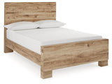 Hyanna Tan Brown Full Panel Bedroom Set with Dresser and Mirror - Ornate Home