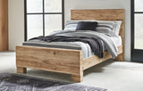 Hyanna Tan Brown Full Panel Bedroom Set with Dresser and Mirror - Ornate Home