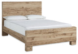 Hyanna Tan Brown King Panel Bedroom Set with Dresser, Mirror and 2 Nightstands (Online Special Price) - Ornate Home