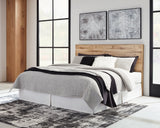 Hyanna Tan Brown King Panel Storage Bed, Dresser, Mirror and Nightstand (Online Special Price) - Ornate Home