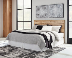 Hyanna Tan Brown King Panel Storage Bedroom Set with Dresser and Nightstand - Ornate Home