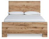 Hyanna Tan Brown Queen Panel Bed, Dresser, Mirror, Chest and Nightstand - Ornate Home