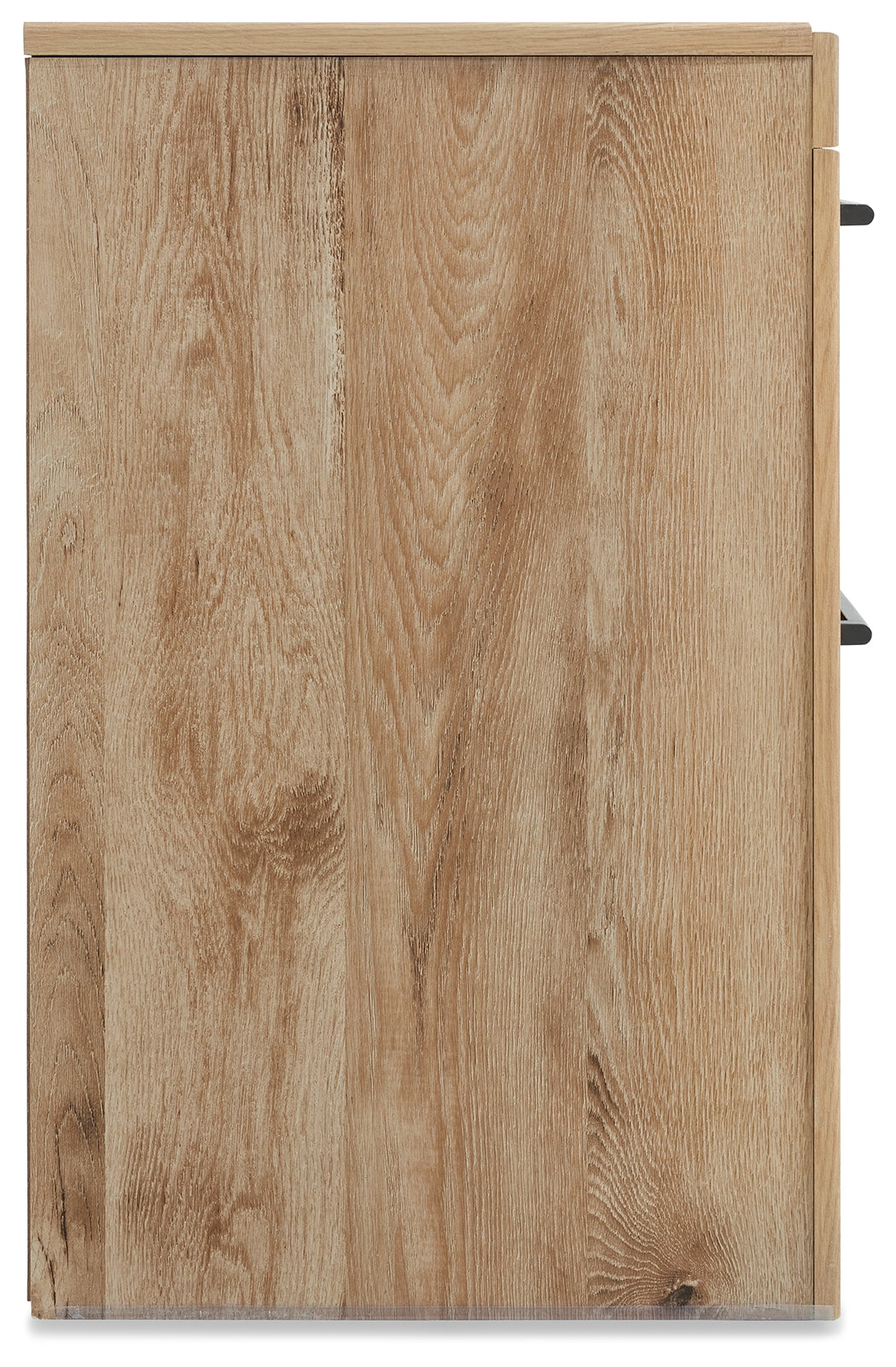 Hyanna Tan Brown Queen Panel Bedroom Set with Storage, Dresser, Mirror and Nightstand - Ornate Home