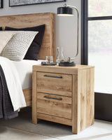 Hyanna Tan Brown Queen Panel Storage Bedroom Set with Dresser and Nightstand (Online Special Price) - Ornate Home