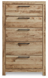 Hyanna Tan Brown Queen Storage Bedroom Set with Chest and Nightstand (Online Special Price) - Ornate Home