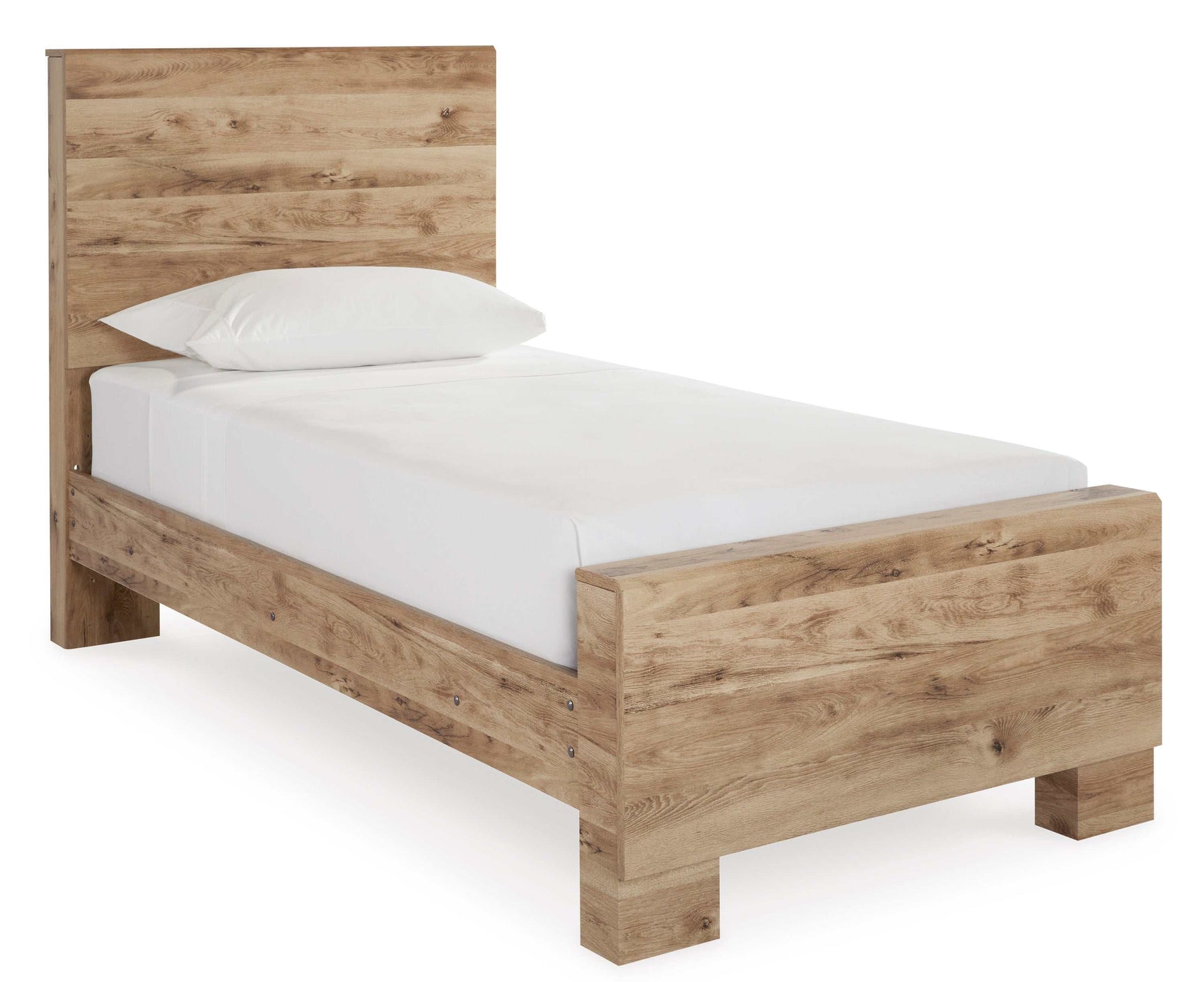 Hyanna Tan Brown Twin Panel Bed (Online Special Price) - Ornate Home