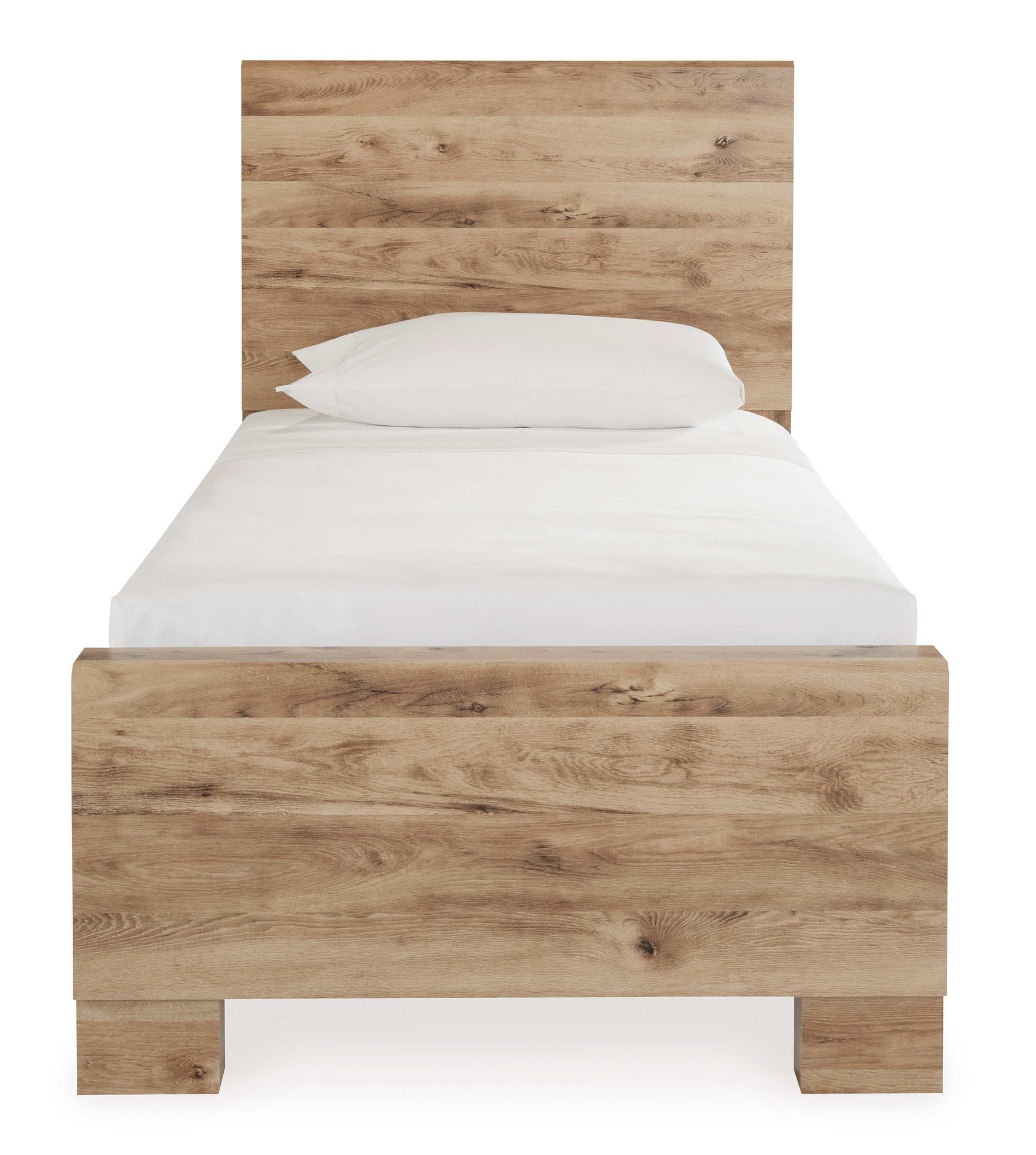 Hyanna Tan Brown Twin Panel Bed (Online Special Price) - Ornate Home