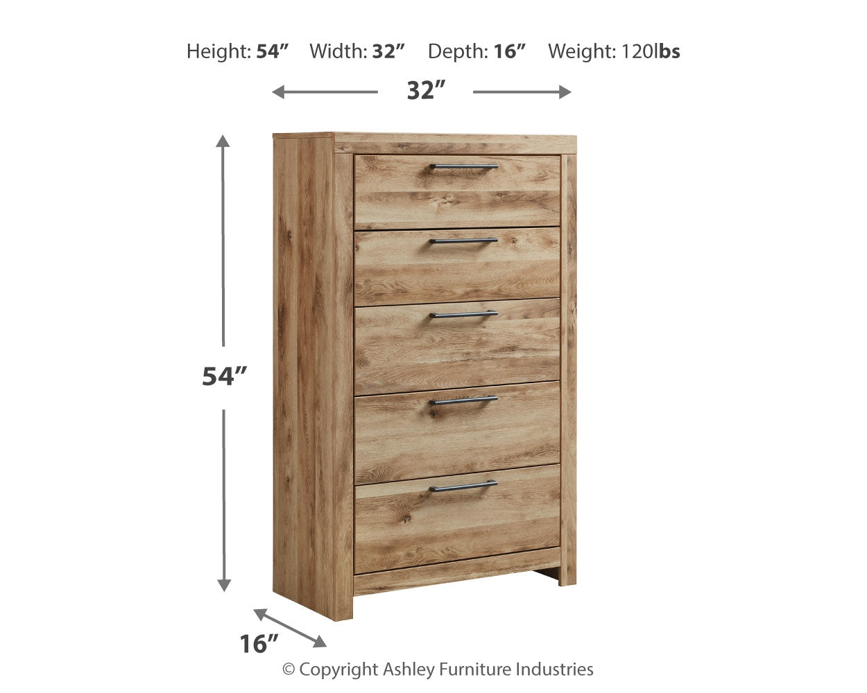 Hyanna Tan Chest w/ 5 Drawers (Online Special Price) - Ornate Home