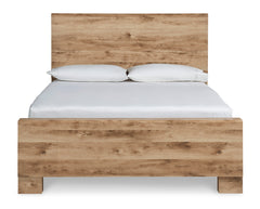Hyanna Tan Panel Bed - Ornate Home