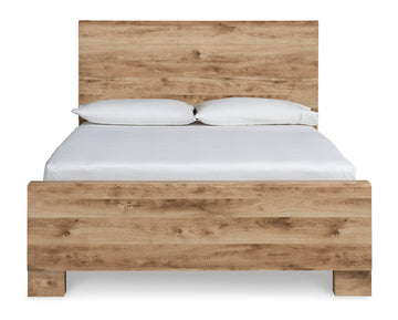 Hyanna Tan Panel Bed - Ornate Home
