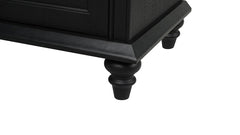 Hyde Black/Natural Nightstand - Ornate Home