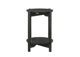 Hyde Black Round End Table - Ornate Home